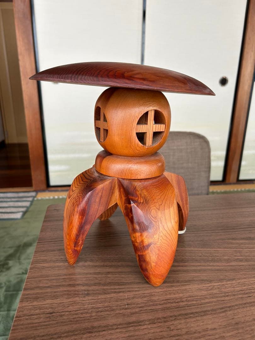 屋久杉　木製ランプ