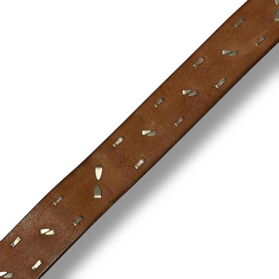 RRL スタデッドベルト ロングホーン イタリア製 30 希少 タグ付き