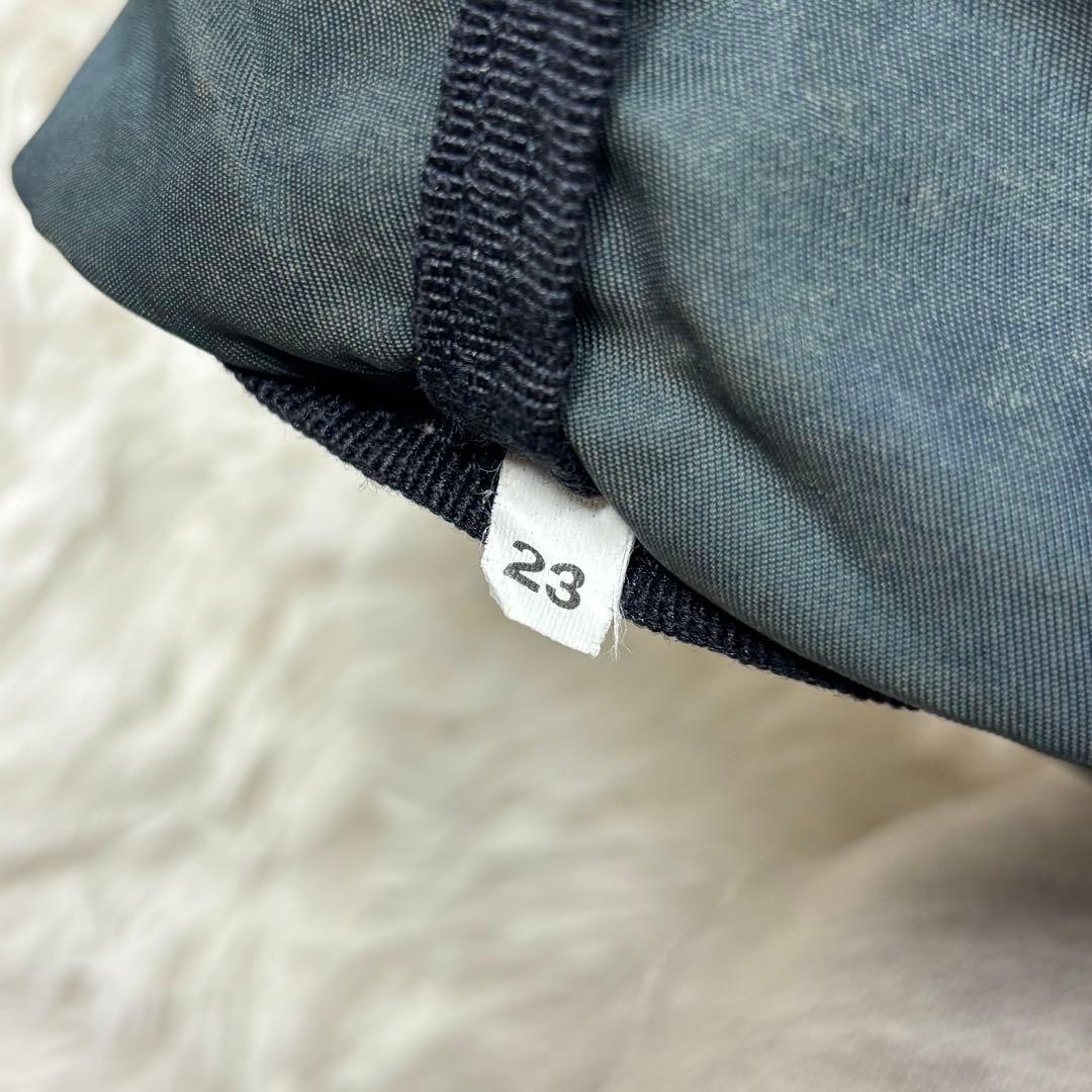 PRADA プラダ 巾着 ポーチ テスートナイロン ネイビー三角ロゴプレート