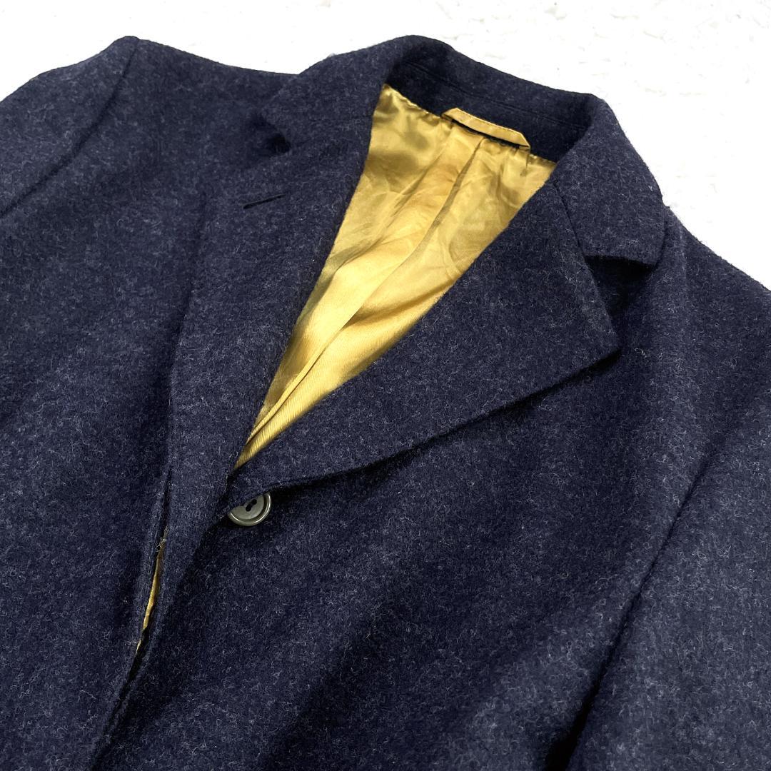 ひ*り様 未使用級✨ Paul Smith ウールコート 42 イタリア生地 ネ