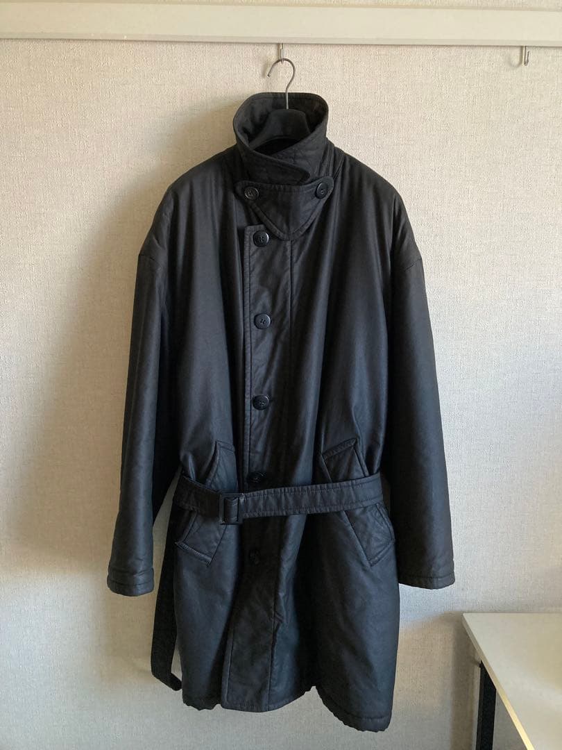 90s junmen コーティングコート ブラック