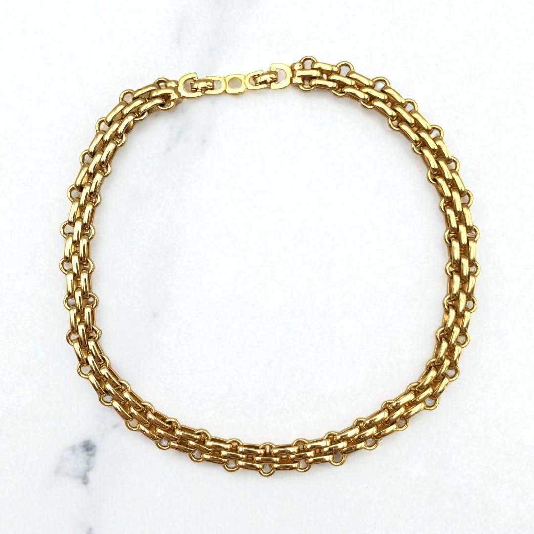 クリスチャンディオール　ゴールド ネックレス　メンズ