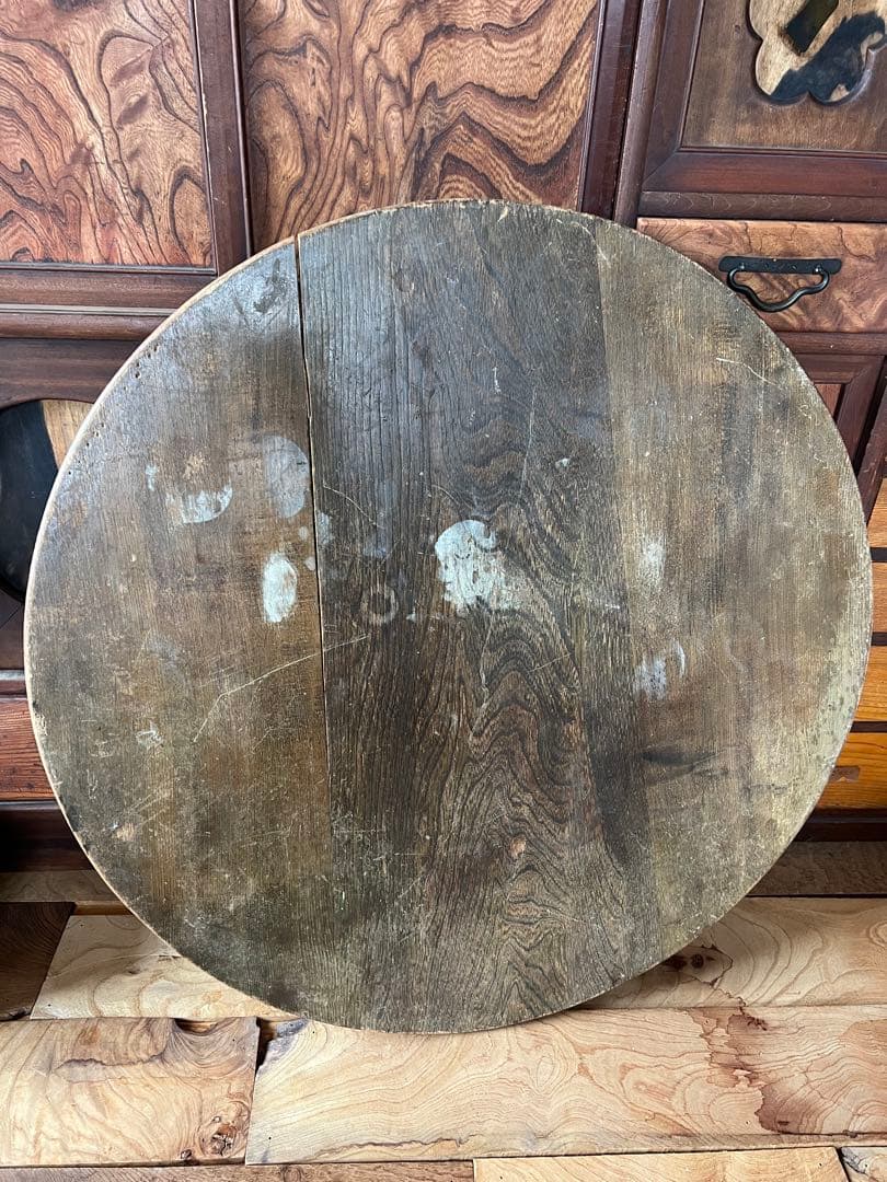 ちゃぶ台　木製　折りたたみ　レトロ