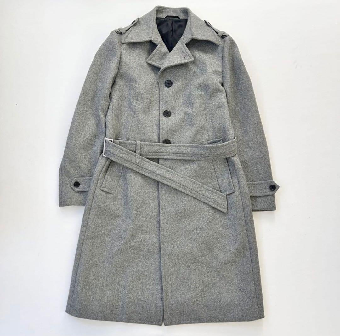 極美品✨エポカウォモ カシミヤ トレンチコート グレー 48