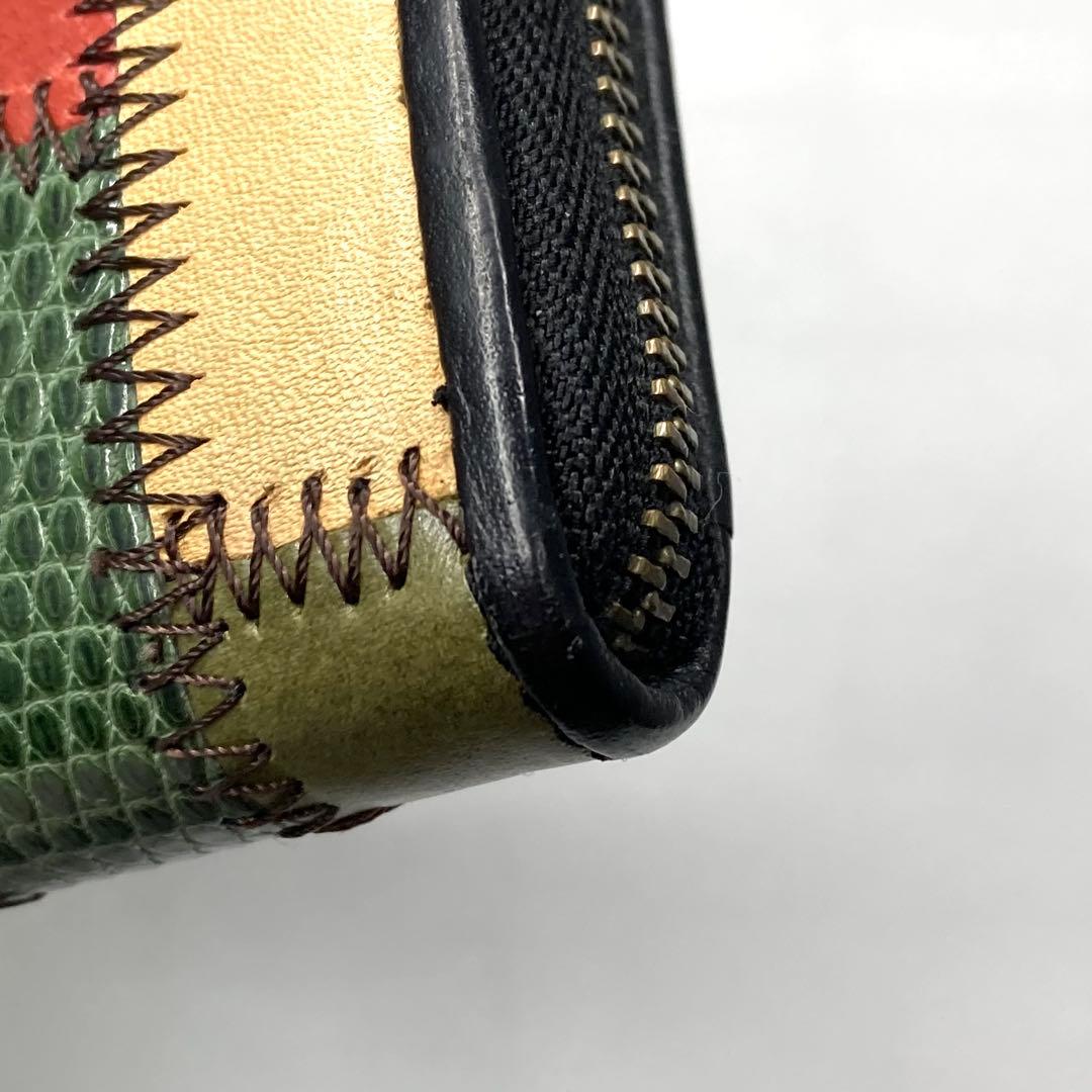美品✨glamb Gaudy zip wallet マルチカラー コラボ 長財布