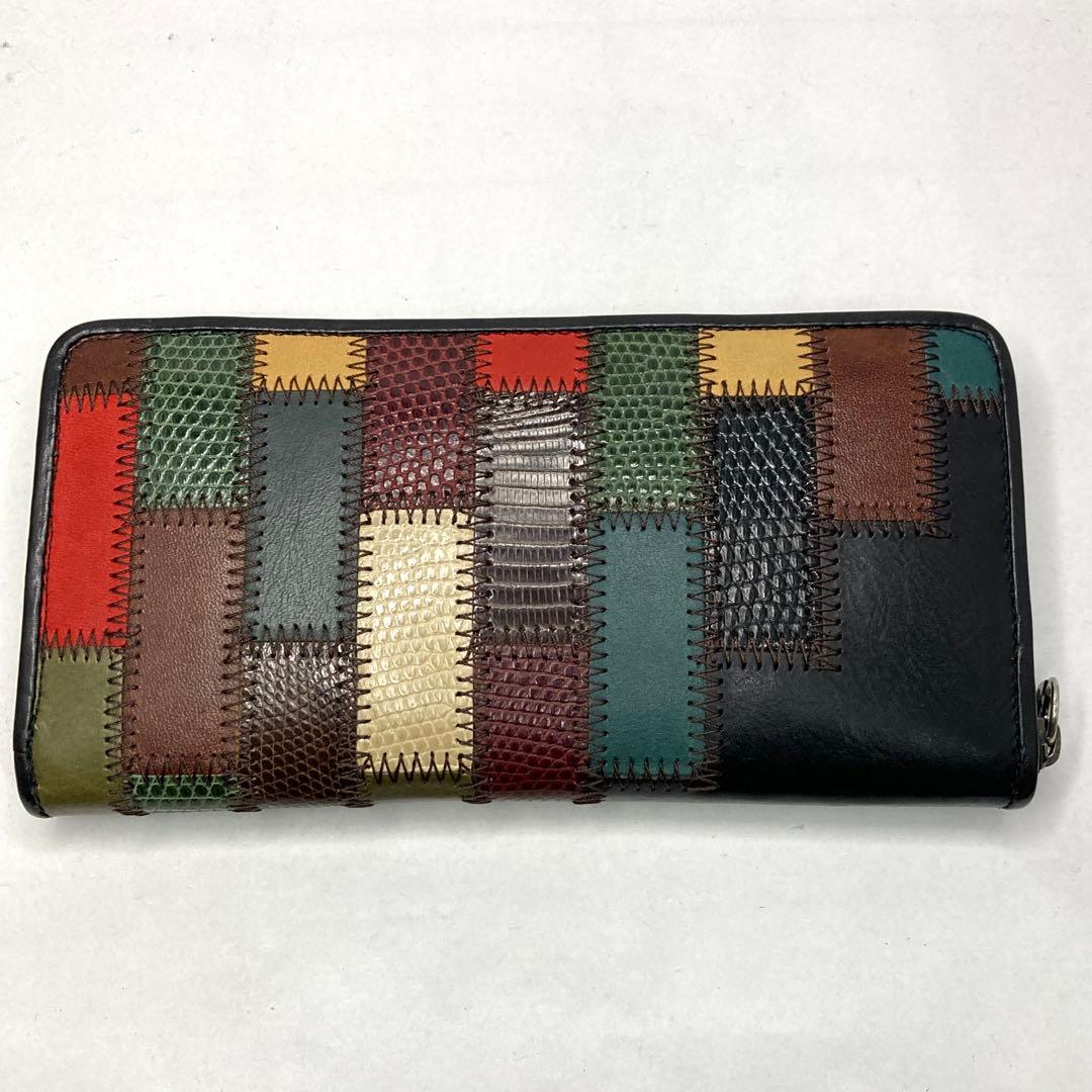 美品✨glamb Gaudy zip wallet マルチカラー コラボ 長財布