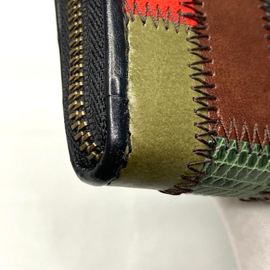 美品✨glamb Gaudy zip wallet マルチカラー コラボ 長財布