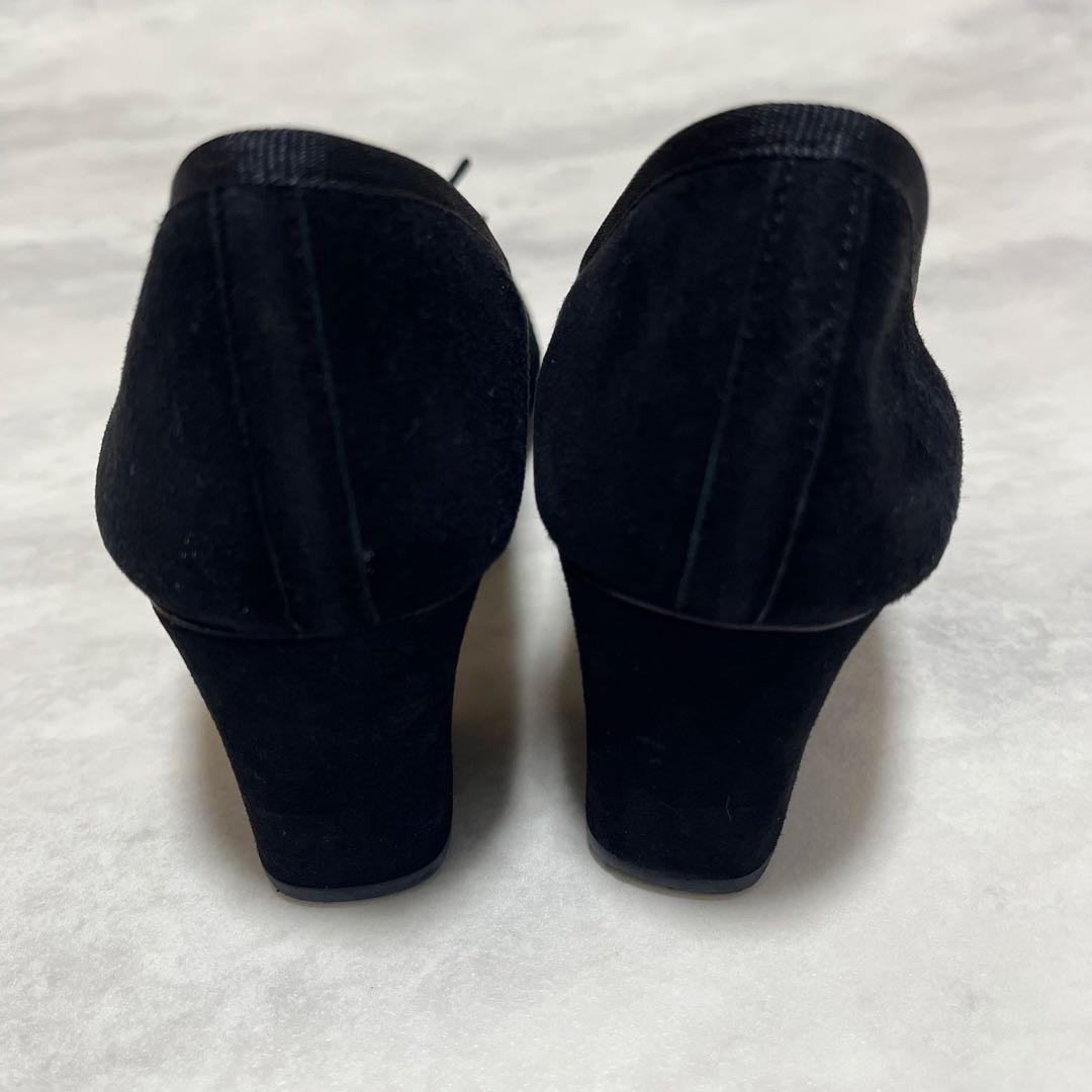 美品♡repetto パナム PANAM スクエアトゥチャンキーヒールパンプス