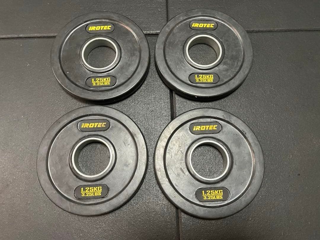 【出品①】IROTECオリンピックプレートオールラバー仕様穴径51mm