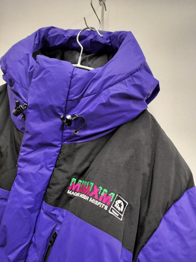 マモミ/フーディーパデッドジャケット/SIZE XL/ビッグシルエット/デカロゴ