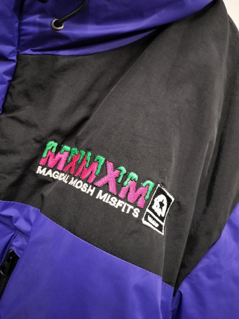 マモミ/フーディーパデッドジャケット/SIZE XL/ビッグシルエット/デカロゴ