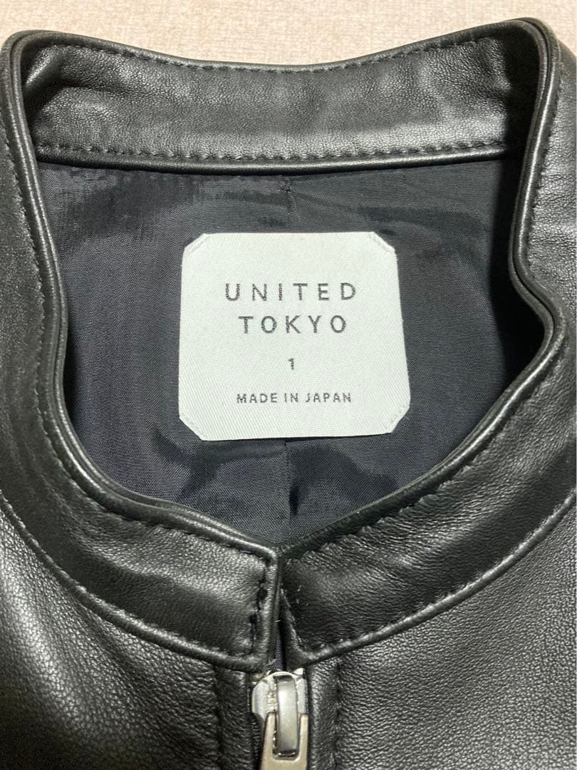 【美品】UNITED TOKYO 国産ラムレザージャケット　本革