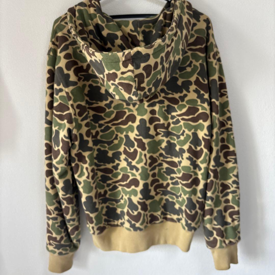 Stussyカモフラージュジップアップパーカー