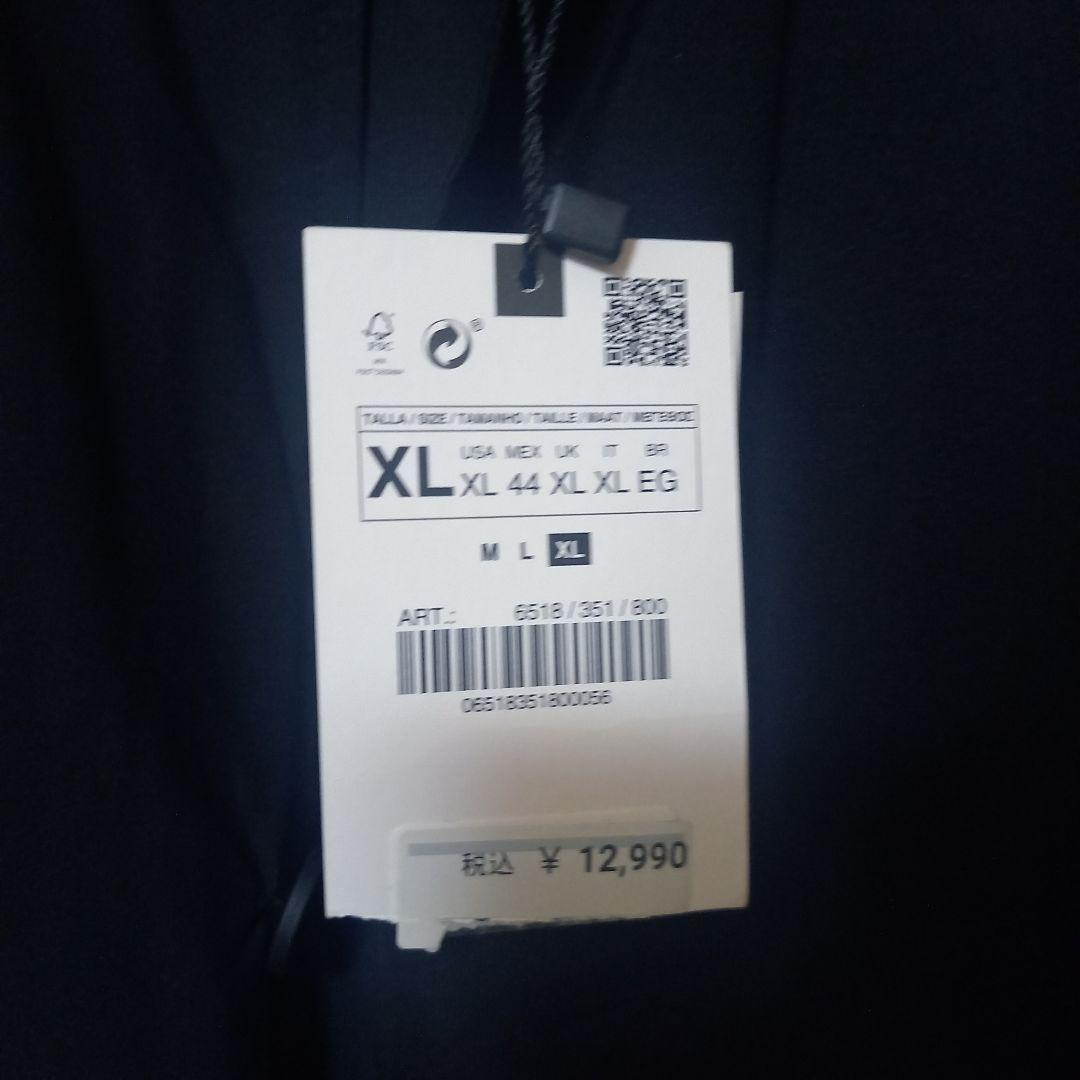 ZARA＊パデットステンカラーコートXLサイズ　新品タグ付　中綿入