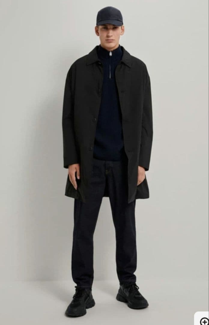ZARA＊パデットステンカラーコートXLサイズ　新品タグ付　中綿入