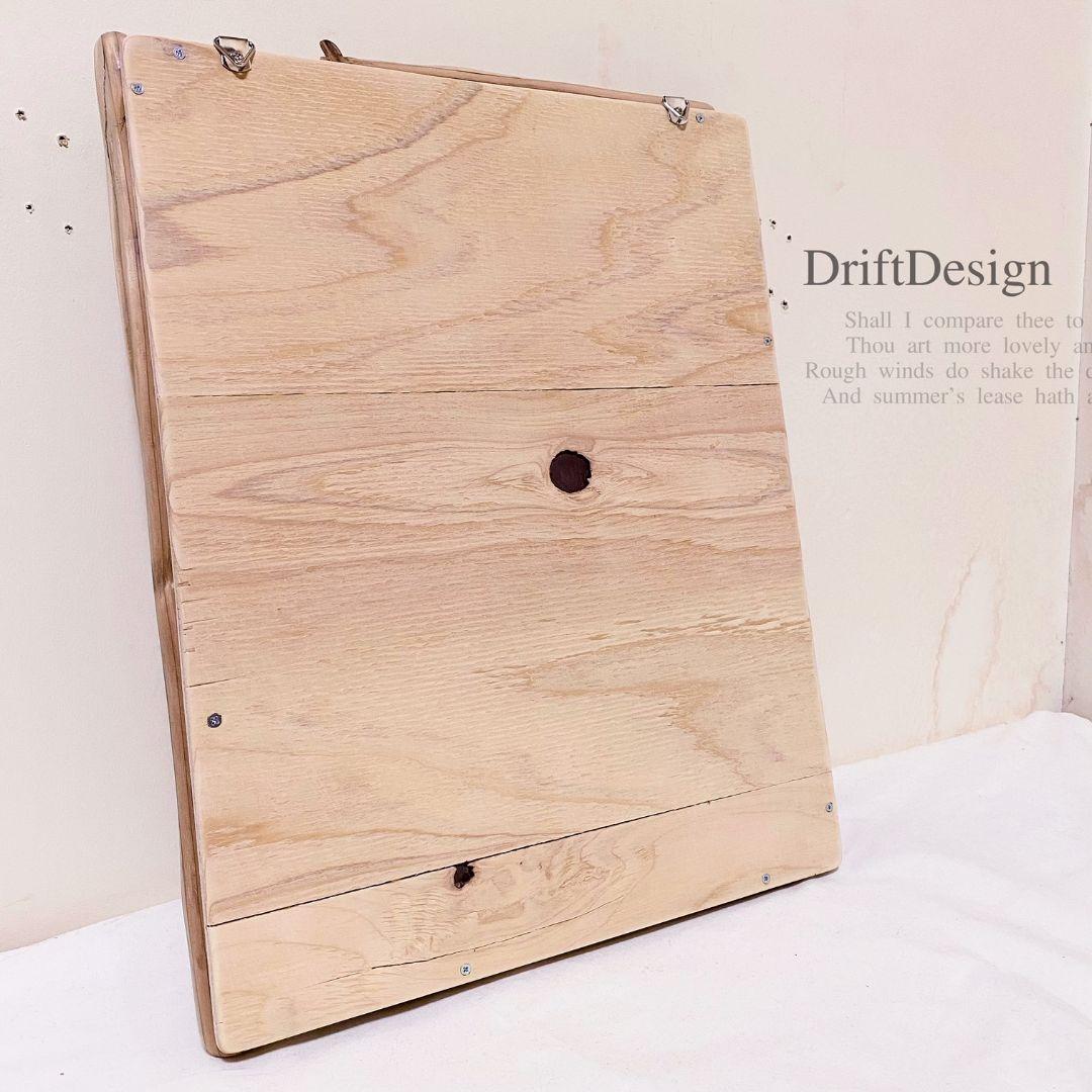 〜DriftDesign〜　綺麗め味わい流木のヴィンテージ調壁掛けウォールミラー