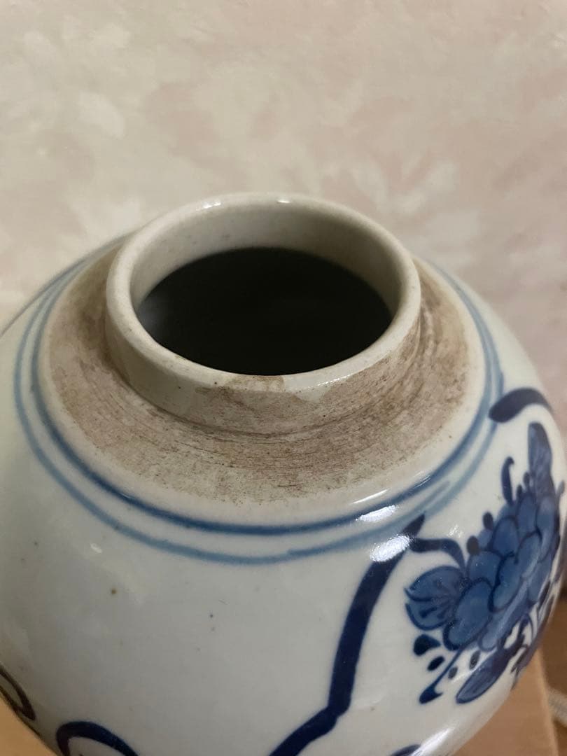 古渡　染付　白磁　壺　唐物　中国　古美術　骨董　青花　花瓶