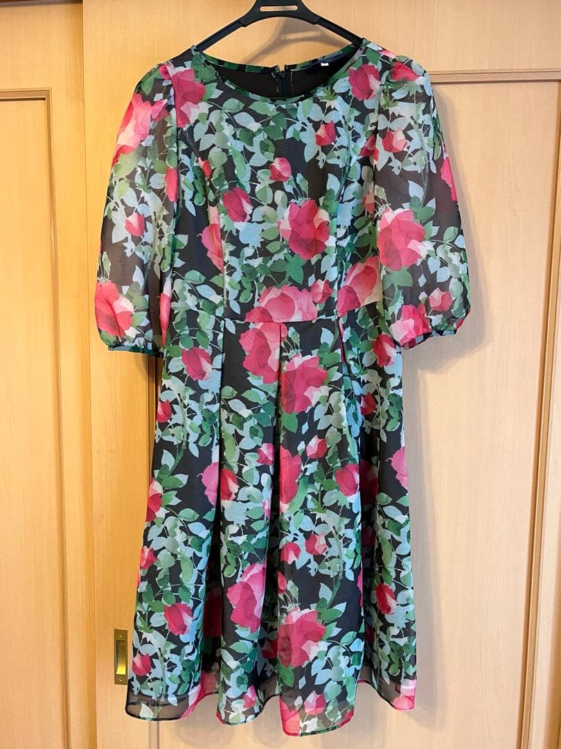 M'S GRACY 花柄シフォンワンピース