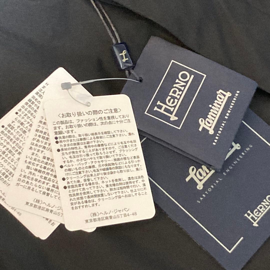 ＜新品＞HERNO ヘルノ ラミナー ゴアテックス ステンカラーコート 50