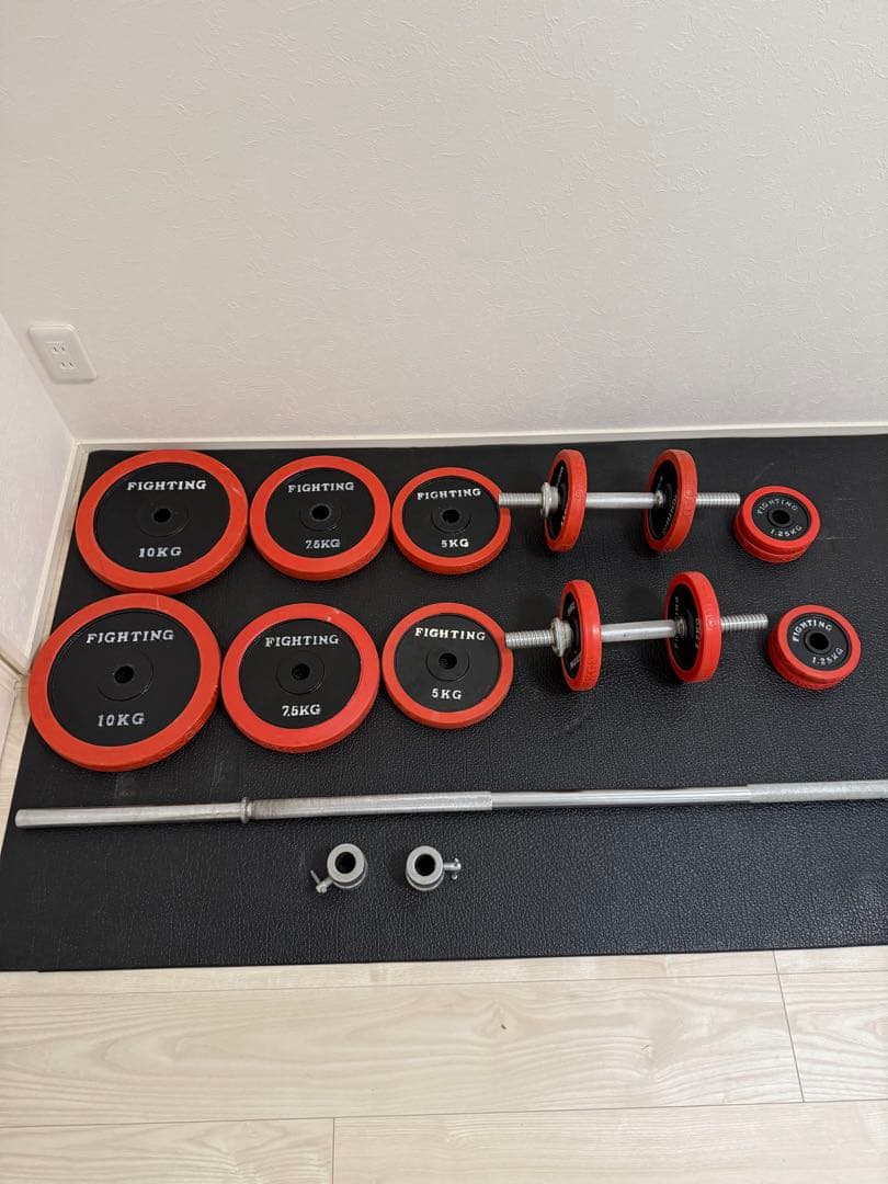 FIGHTING トレーニングベンチとウエイトセット　大阪引き取り限定