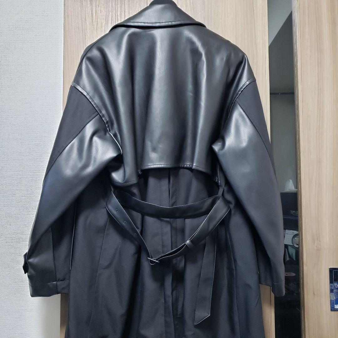 ☆美品☆ HARE ハレ フェイクレザーキリカエトレンチコート S