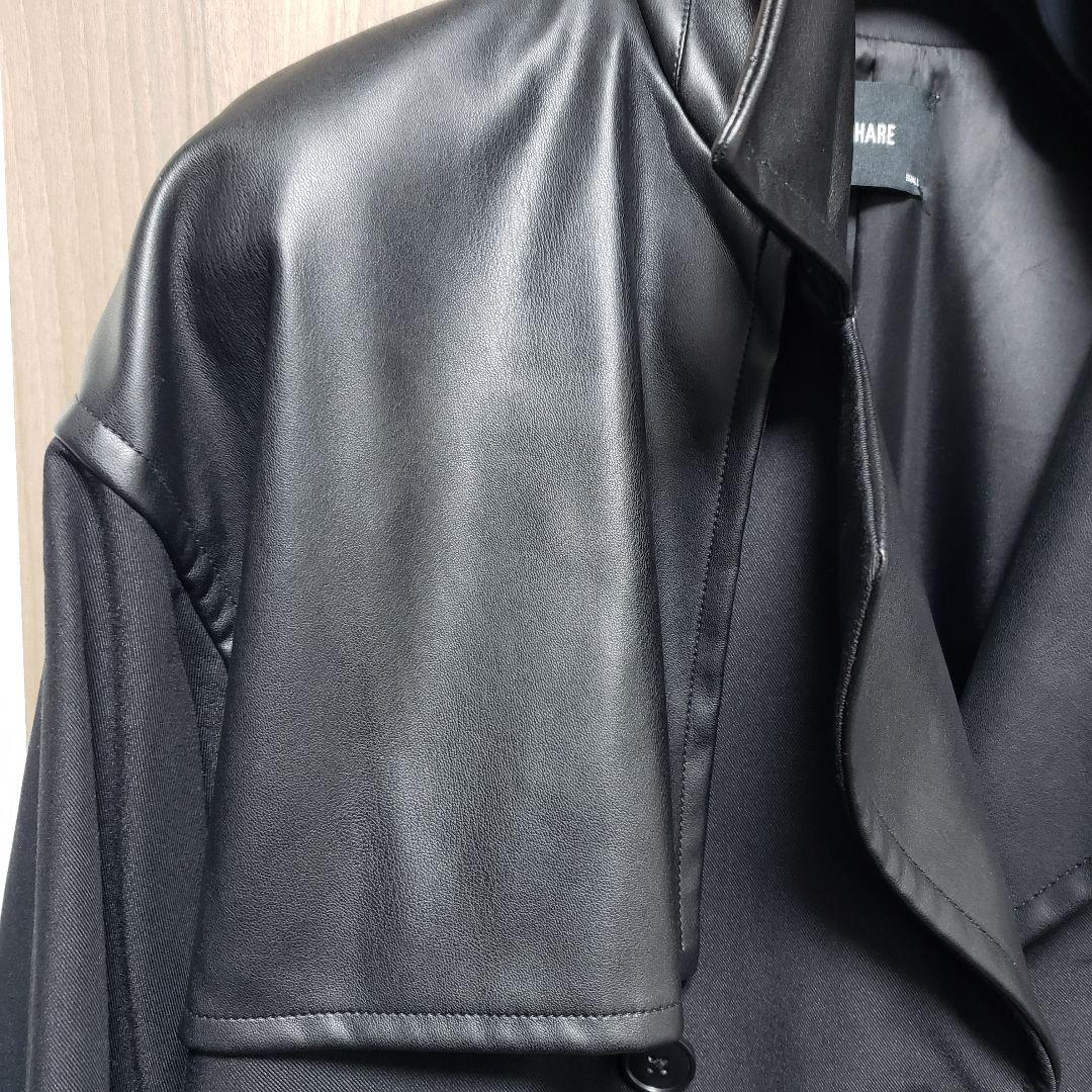 ☆美品☆ HARE ハレ フェイクレザーキリカエトレンチコート S