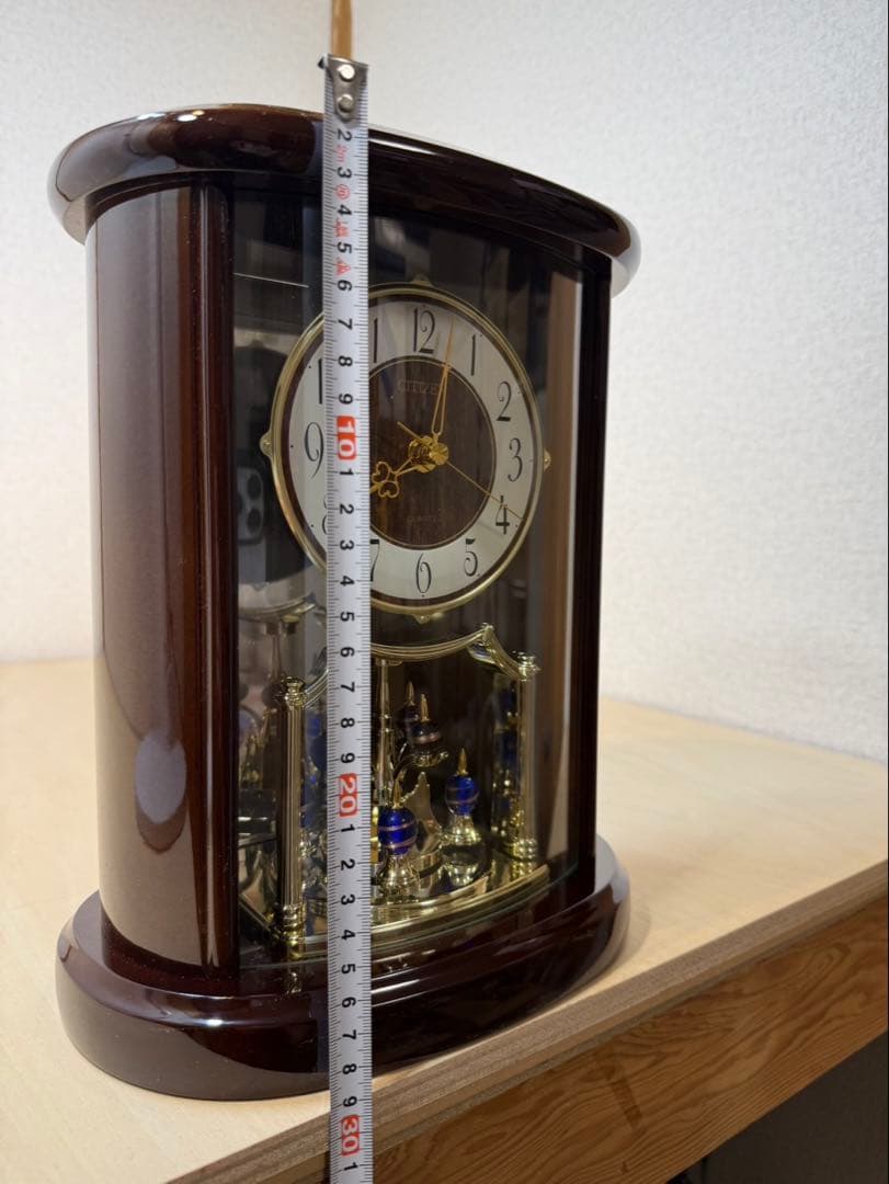 CITIZEN 置き時計エレンシアR7544SG754-006 茶色高級光沢仕上