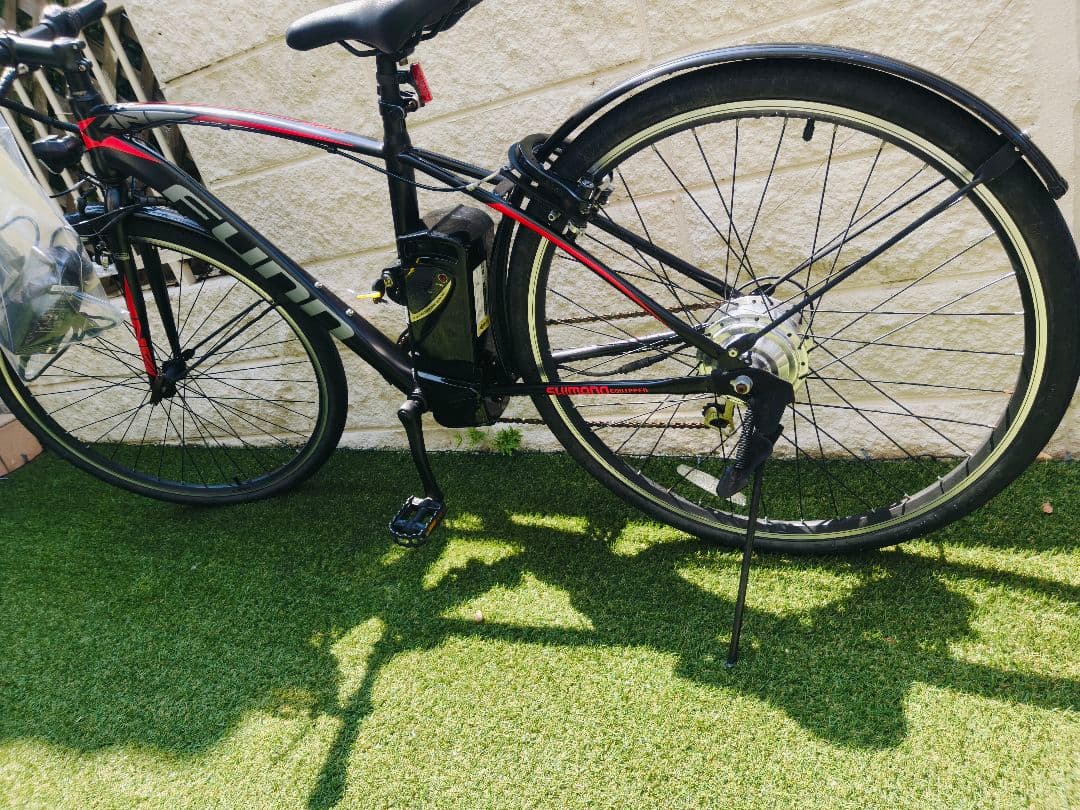 Fujin 電動自転車 26インチ 黒/赤