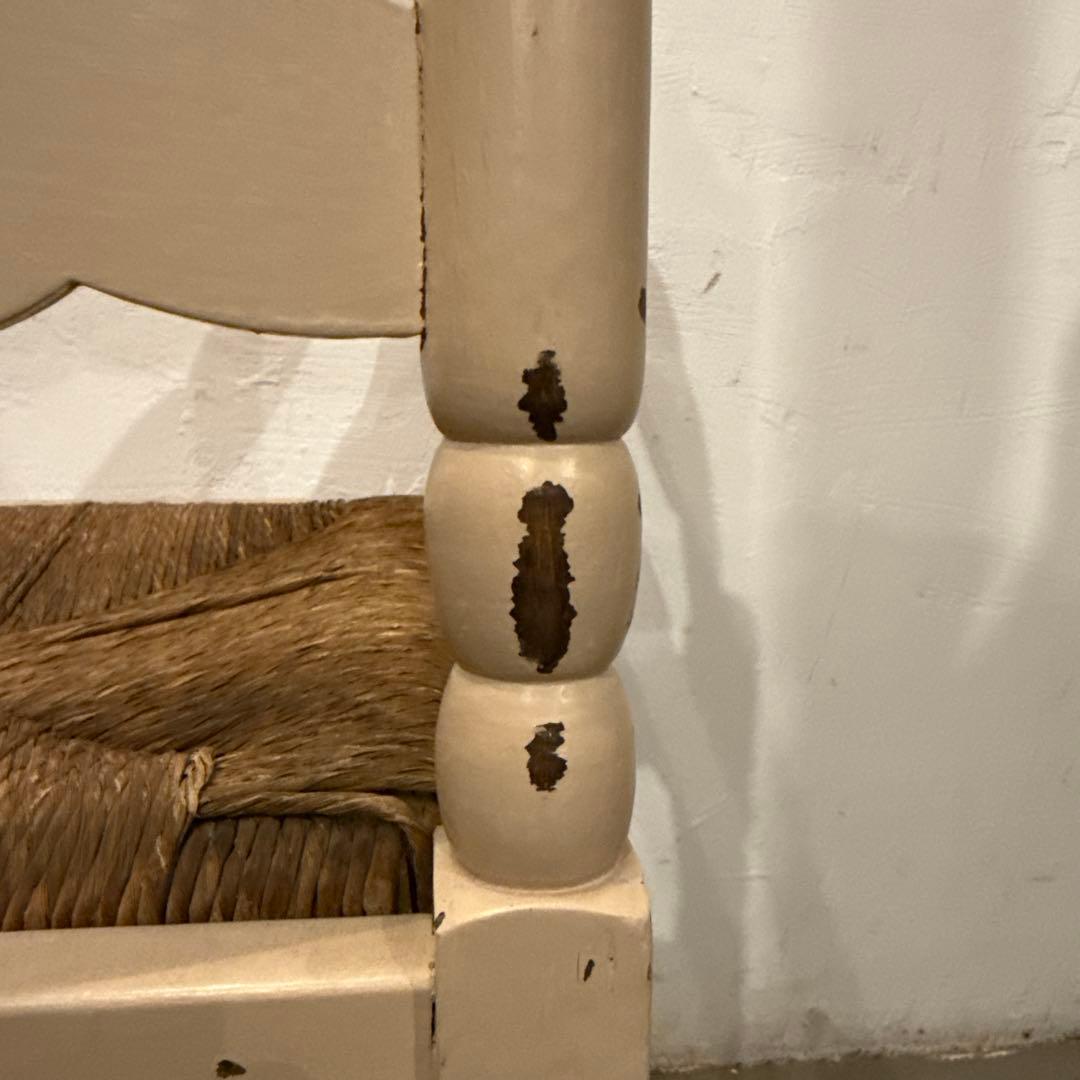 ちっち⚑︎プロフィール必読⚑︎ヴィンテージチェア　コーナーチェア藁座面　1