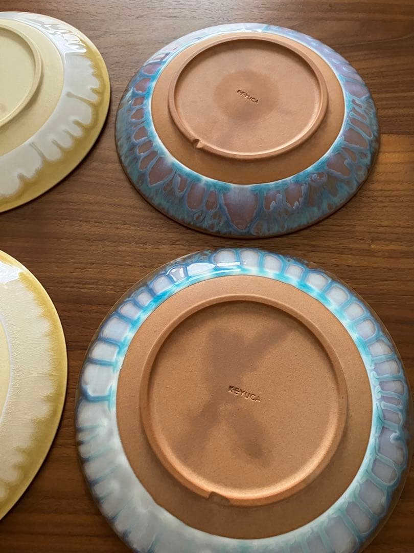 ケユカ　萩焼　彩雲プレート　20センチ　皿