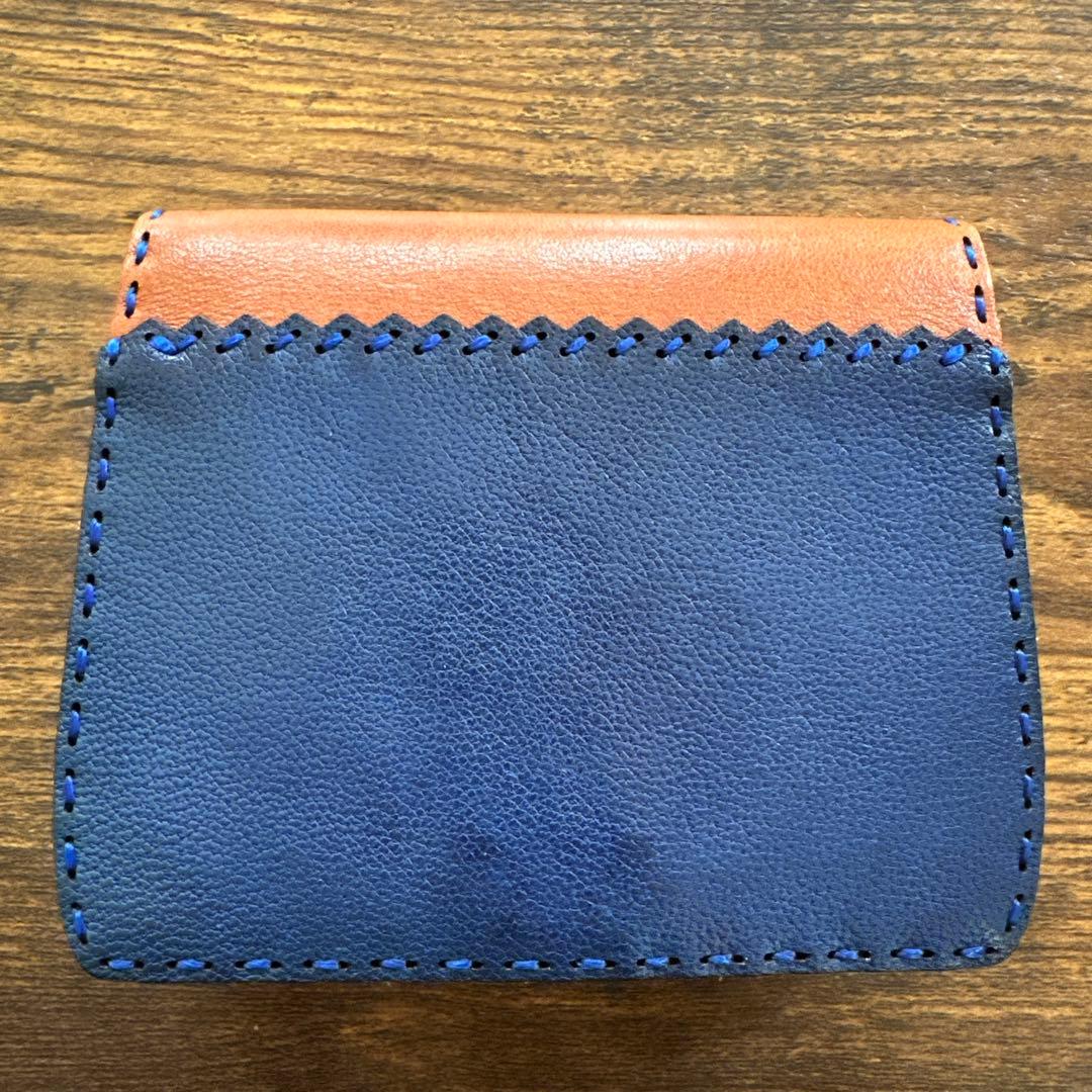 オジャガデザイン✩レザー二つ折り財布