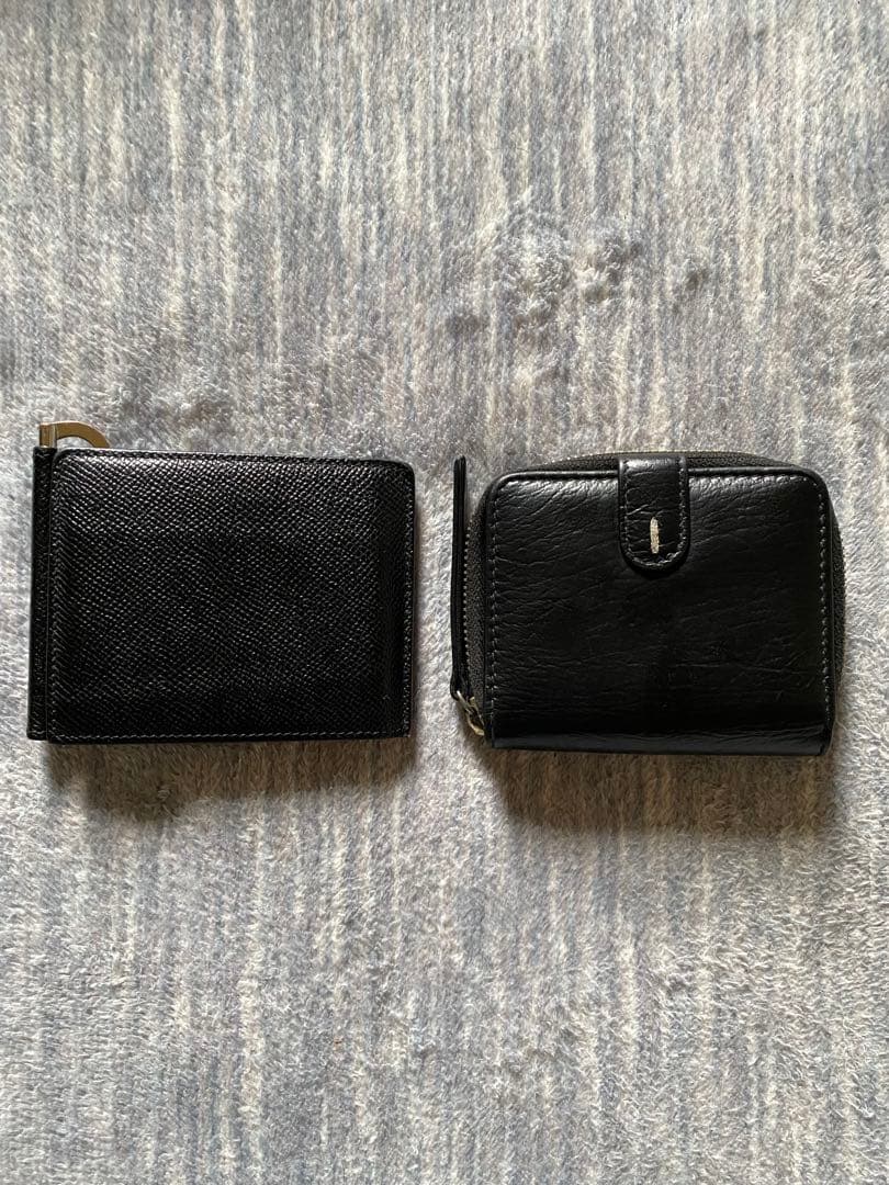 Maison Margiela ブラック マネークリップ 小銭入れ付き