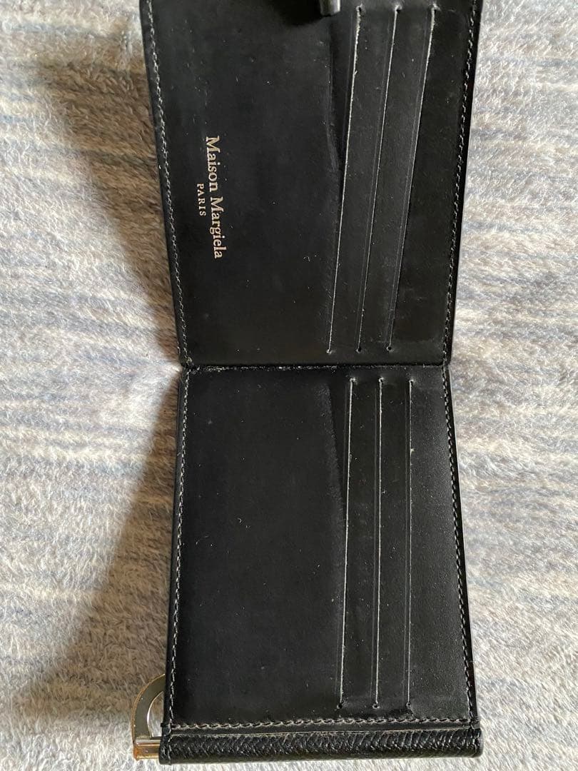 Maison Margiela ブラック マネークリップ 小銭入れ付き