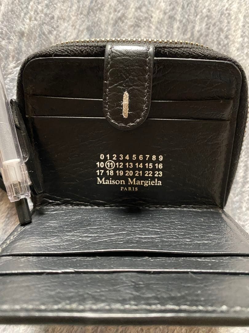 Maison Margiela ブラック マネークリップ 小銭入れ付き
