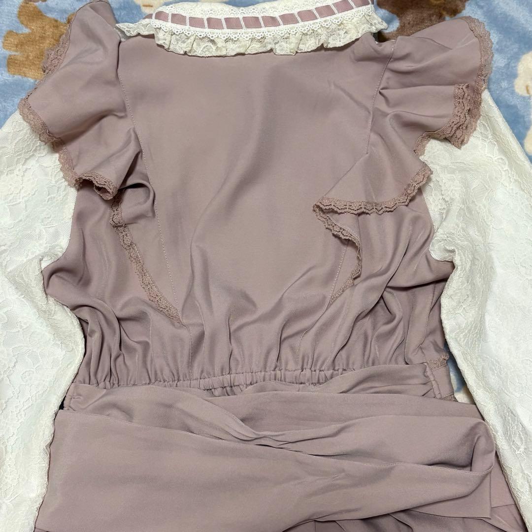 LIZLISA ダブルハートラッフルワンピース