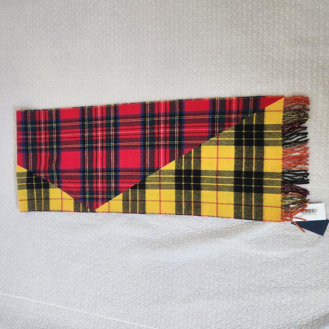 未使用★中判サイズ　ジョンストンズ オブ エルガン　カシミヤ　ストール