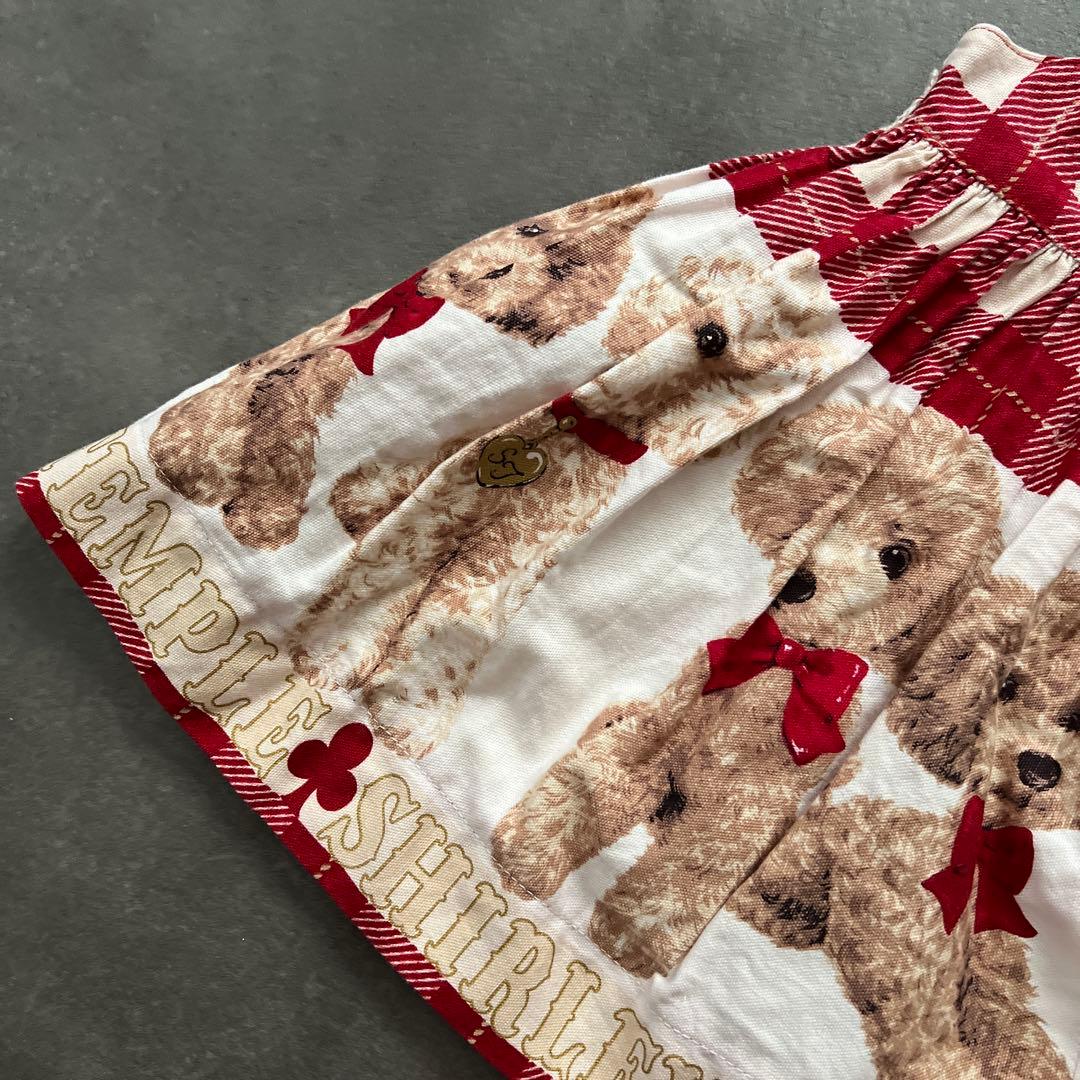 激カワ♡シャーリーテンプル♡プードル♡赤♡ワンピース♡