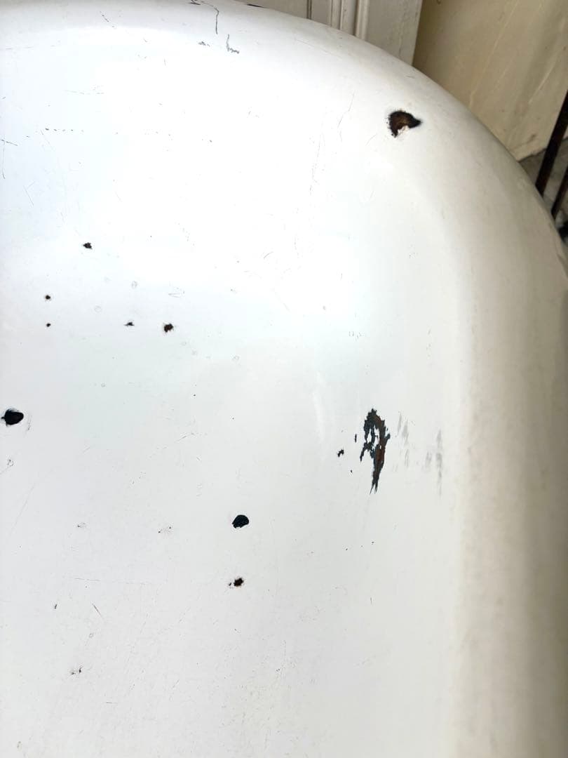 ベビーバス　ホーロー　アンティーク