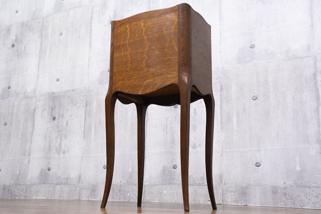 EBK41 フランスアンティーク ナイトテーブル サイドテーブル オーク材