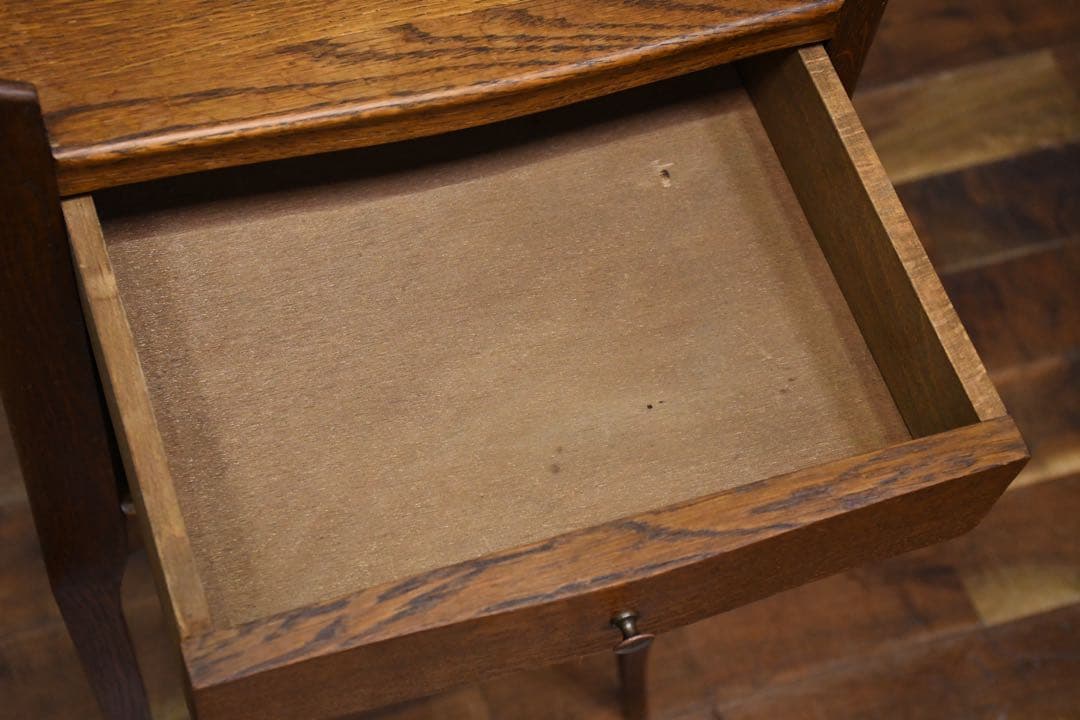 EBK41 フランスアンティーク ナイトテーブル サイドテーブル オーク材