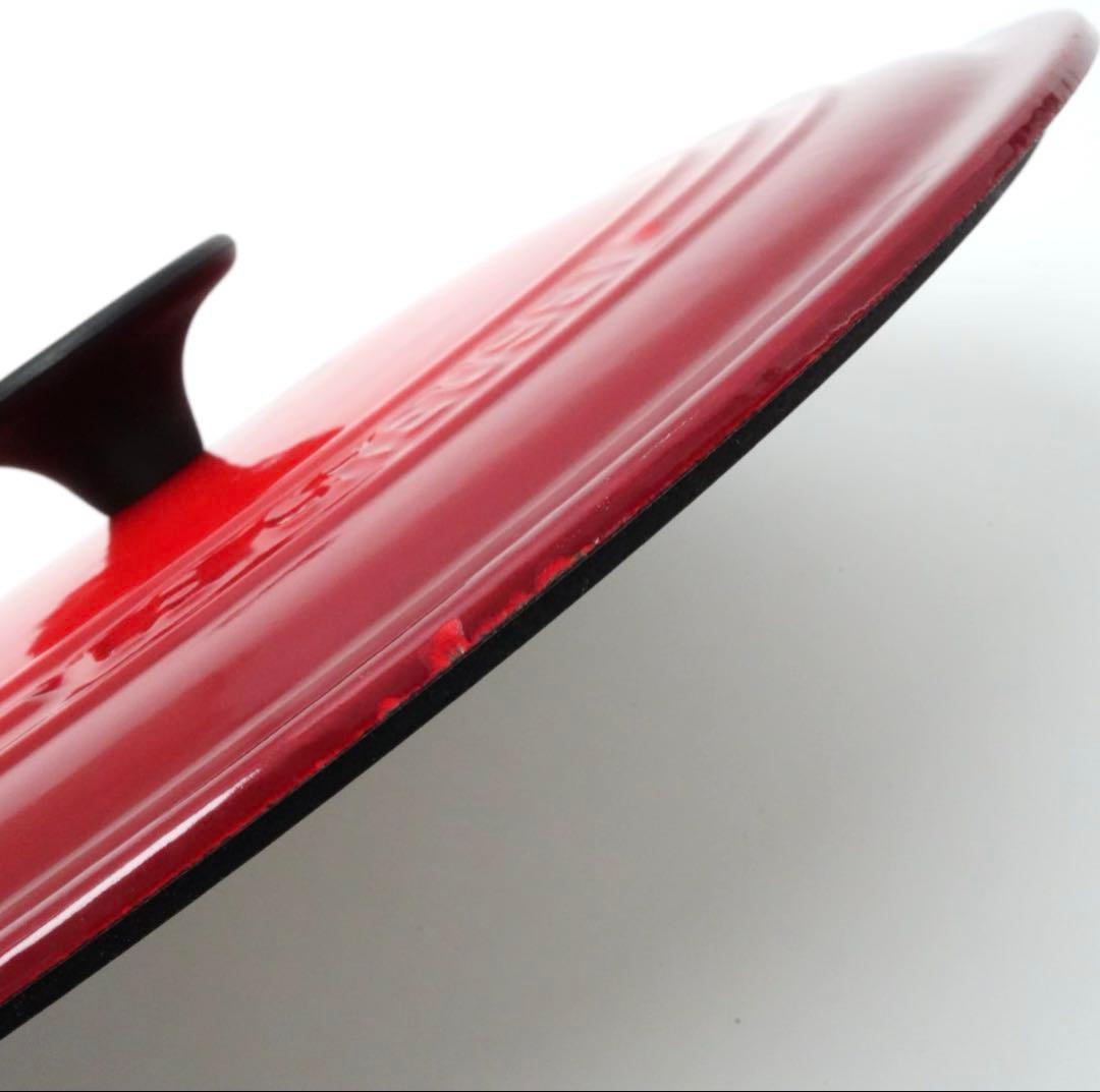 【美品】LE CREUSET　ココット オーバル チェリーレッド　27cm