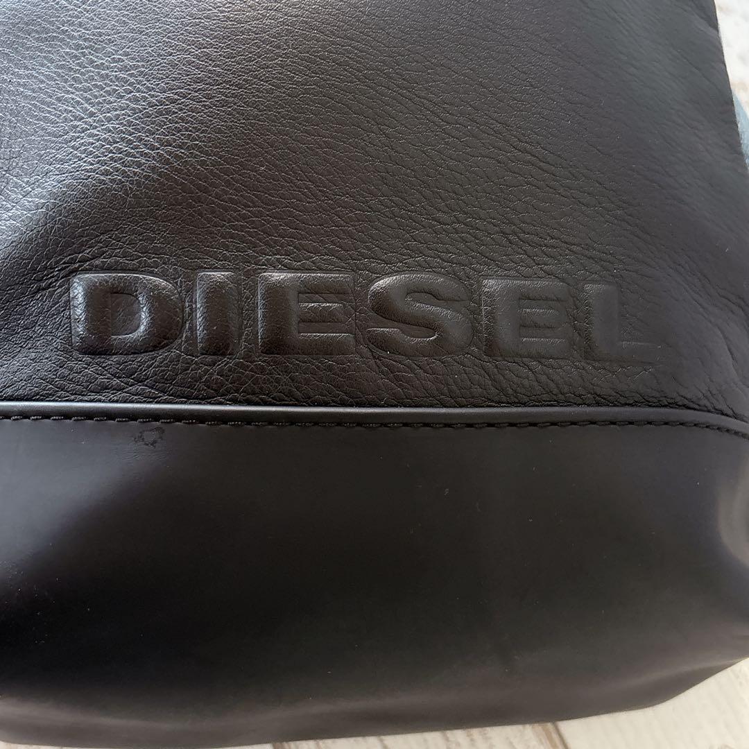 美品✨DIESEL ディーゼル デニム キャンパス レザー ボディーバッグ 希少