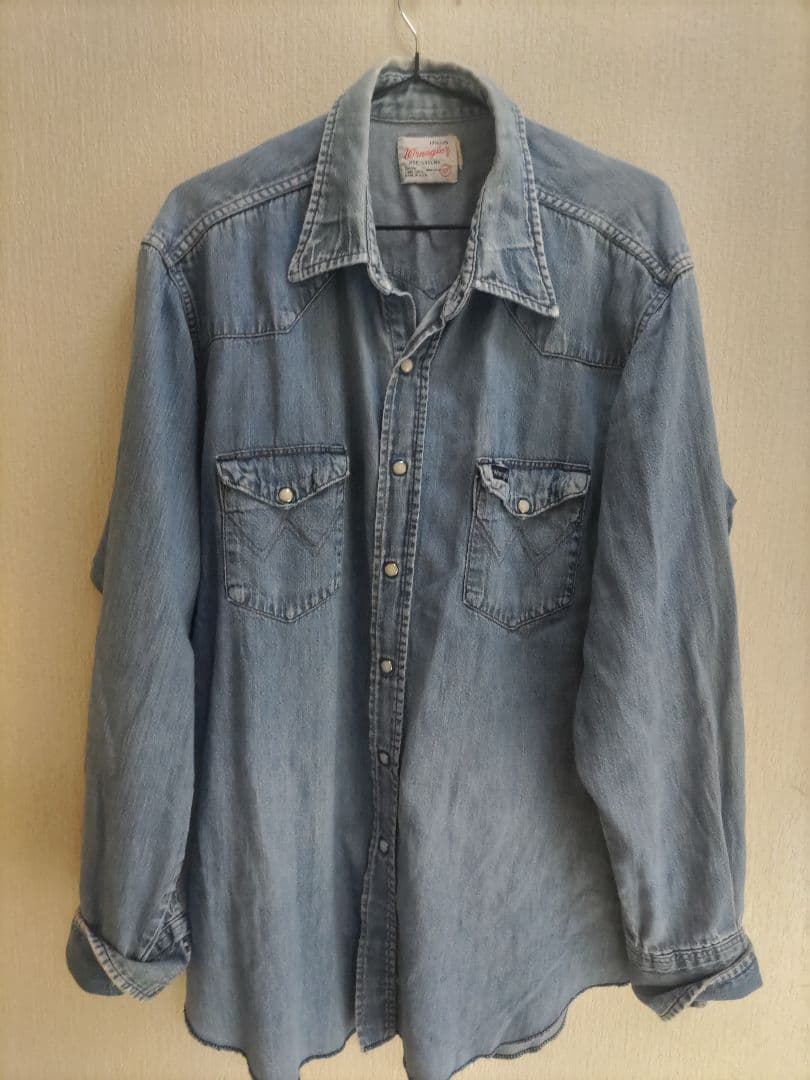 K*i様 Wrangler デニムシャツ 17 1/2 x 35　70s ウエス