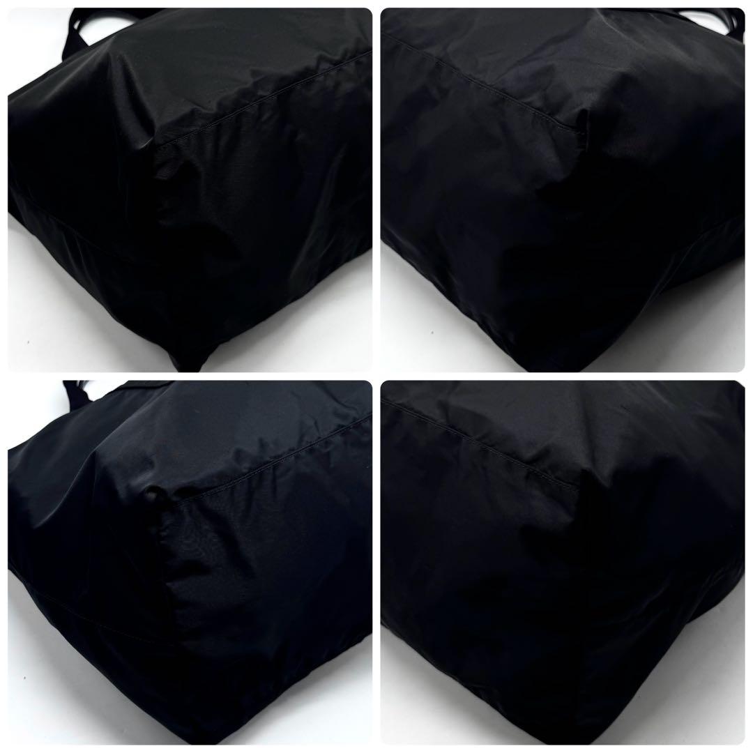 【極美品・Gカード付✨】プラダ マザーズバッグ ナイロン × サフィアーノレザー