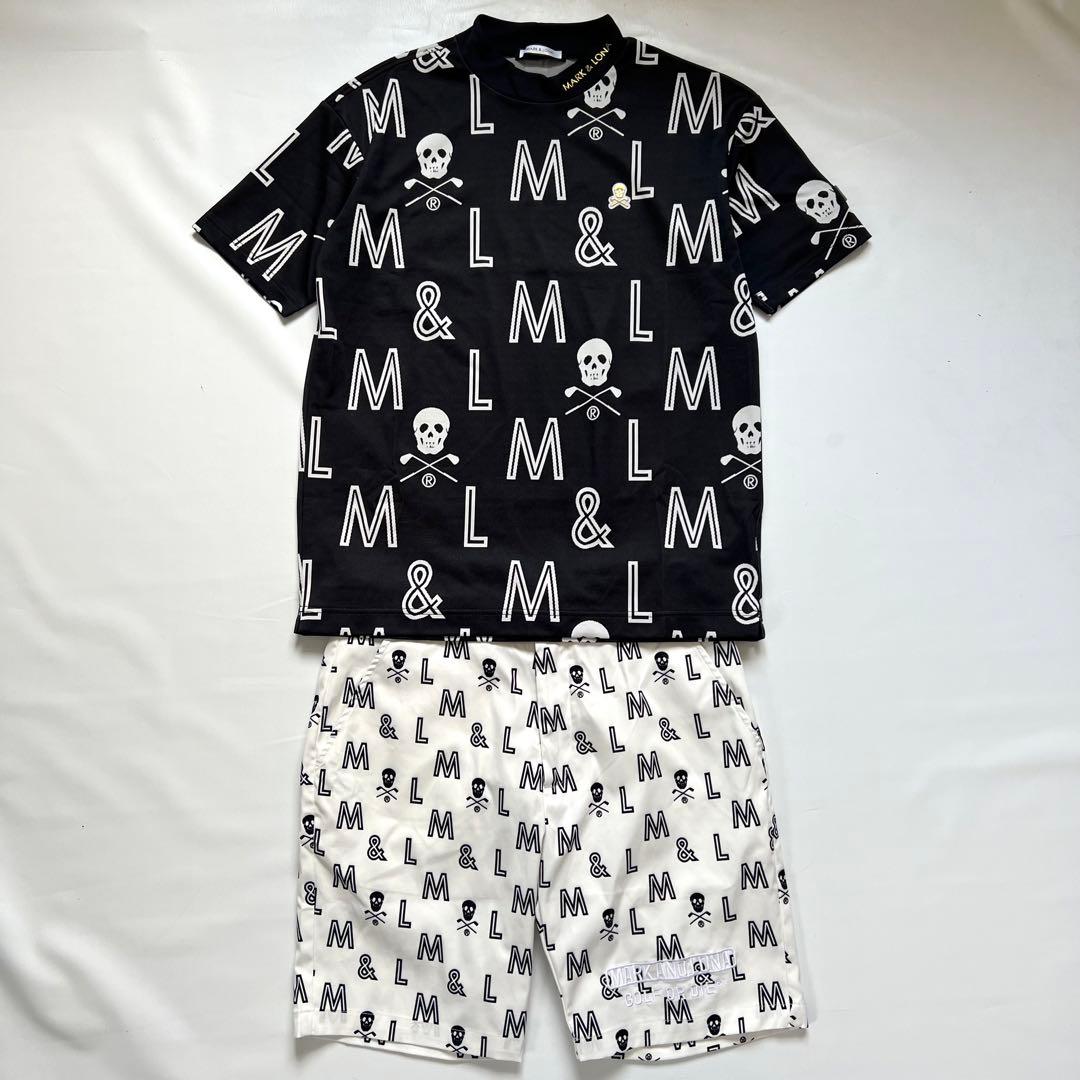 3点セット　MARK&LONA マークアンドロナ　シャツ　パンツ　総柄　メンズ