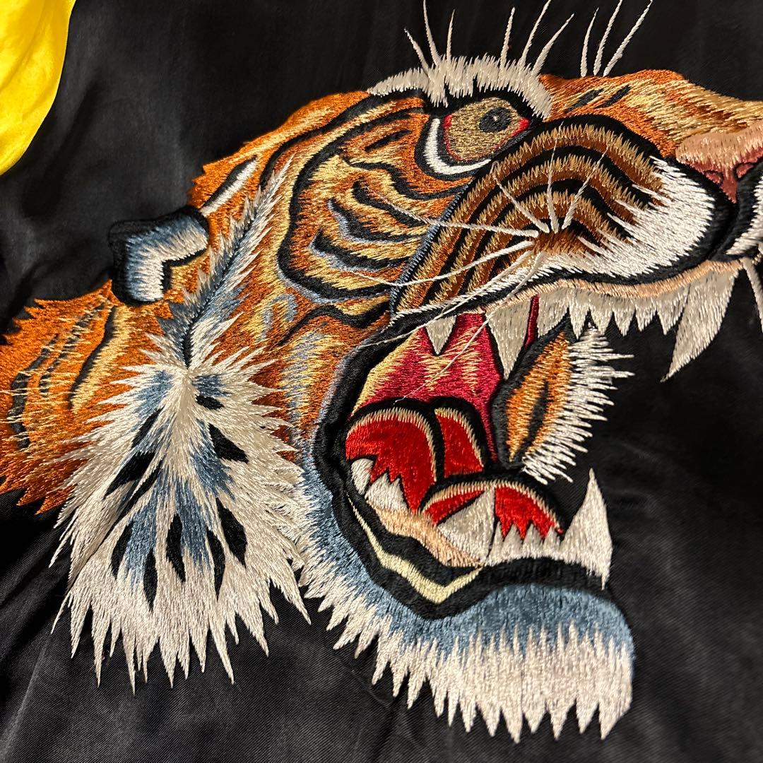 スペシャル　40s〜最初期　スカジャン　顔虎　両面A面　中綿なし　両面トラ