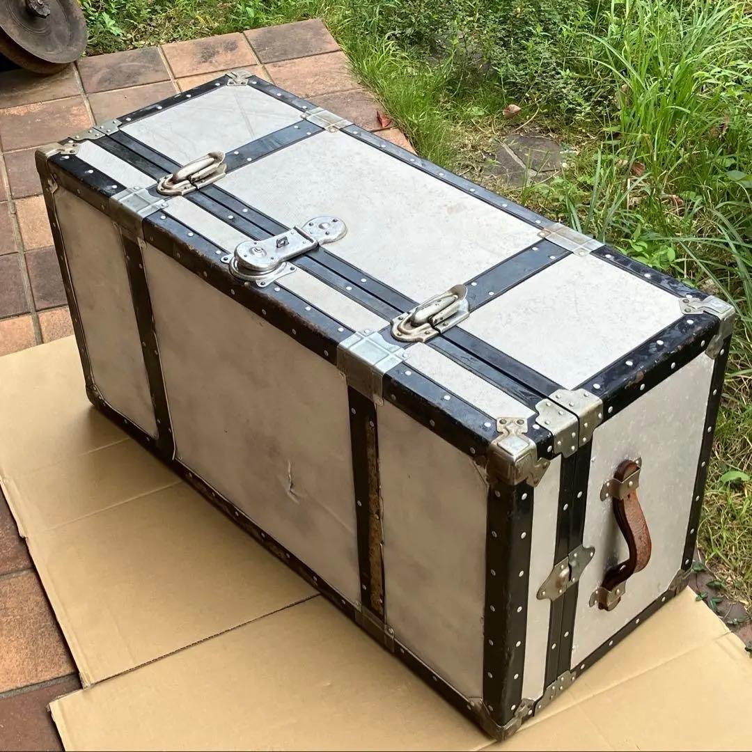 船舶トランク 大型アルミトランク 工業系 インダストリアル 男前 商品台