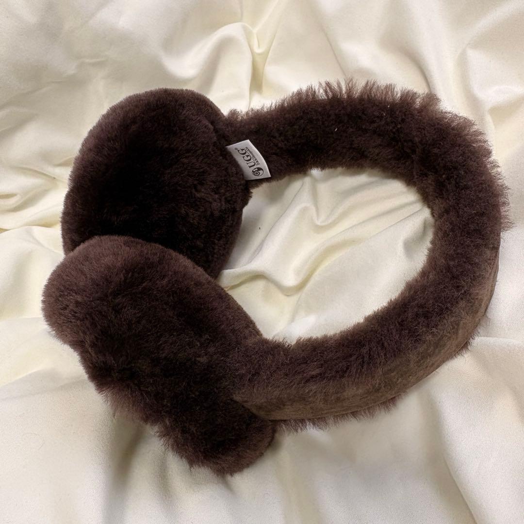 UGG ブラウンファー イヤーマフ