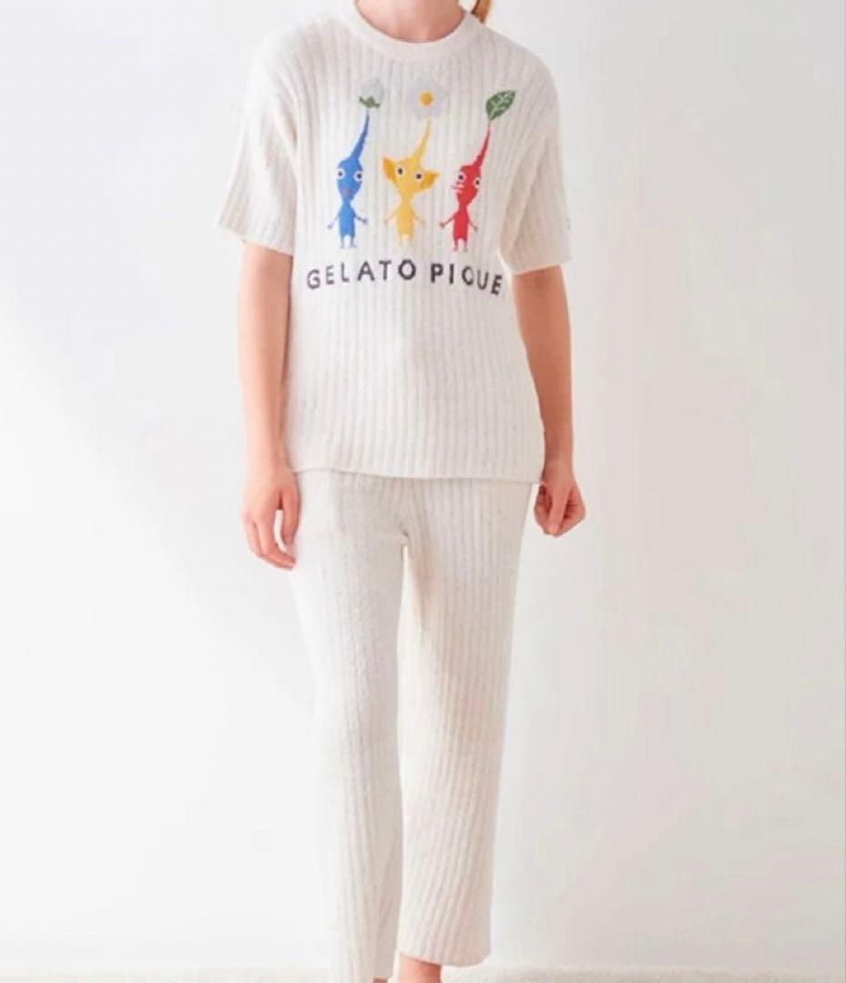 ジェラートピケ　PIKMINピクミン　スムーズィーリブプルオーバー＆ロングパンツ