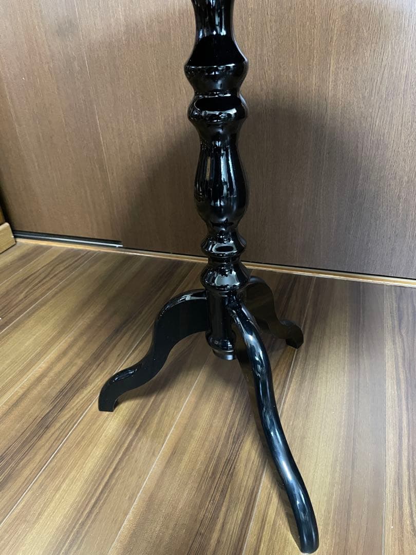 イタリア製 木象嵌細工 コーヒーテーブル 丸テーブル サイドテーブル レトロ